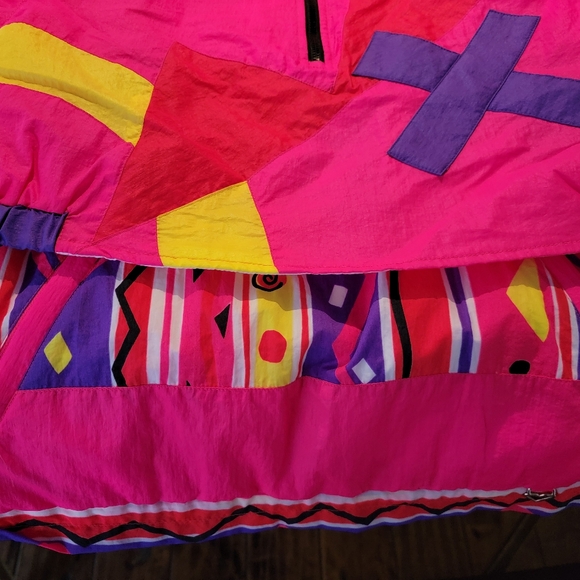 Vintage Retro Neon Obermeyer Ski Shell Jacket - Picture 2 of 10